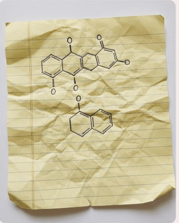 Messy organic chemistry notes before using hex paper templates